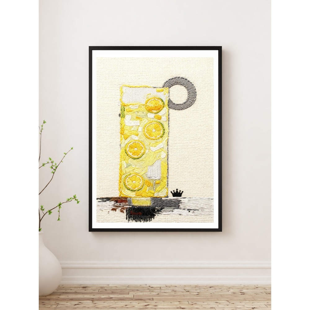 Royal Ink Smith Lemonade‎ Cocktail Canvas Wall Art Print 12x16 Kitchen Decor